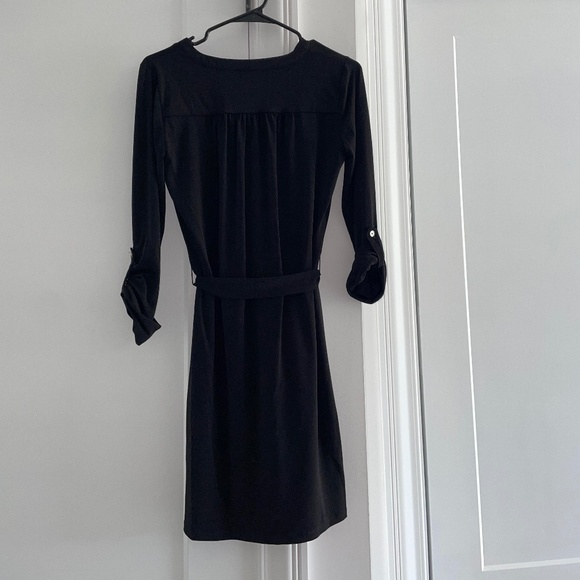 Michael Kors Black Dress with Gold Chain Accents and a Belt - Picture 3 of 4